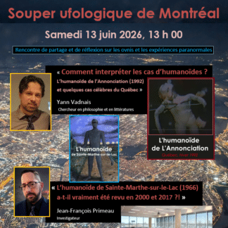 Souper ufologique de Montréal : 13 juin 2026