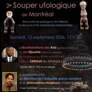 2e Souper ufologique de Montréal : samedi 12 septembre 2026